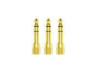 Mee audio 1/4" (6.3 mm) Stereo Audio Adapter (3 Pack)