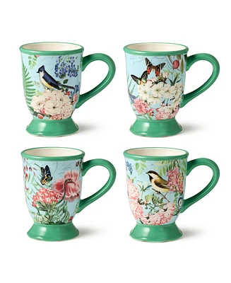 Certified International Flora Mugs, Set of 4, Service for 4