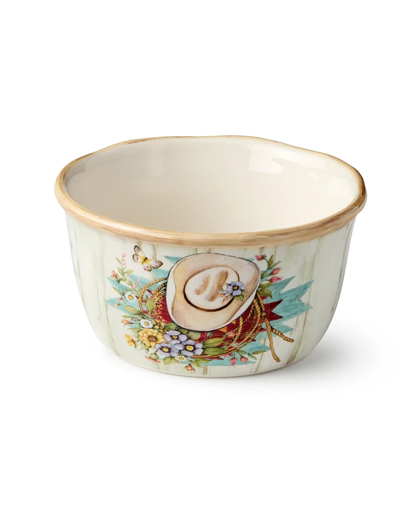 Certified International Rosewood Ice Cream Bowls, Set of 4, Service for 4