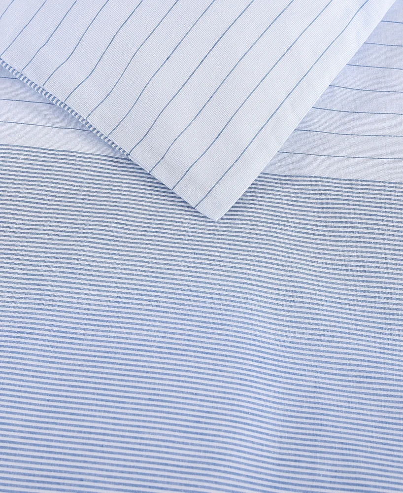 Tommy Hilfiger Modern Stripe Cotton -Pc. Comforter Set