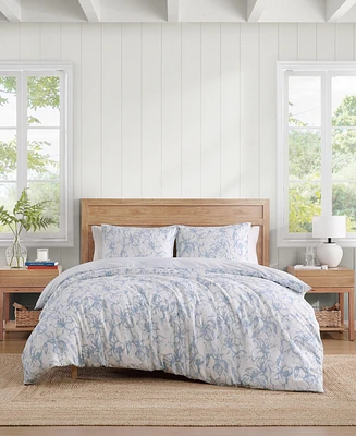 Tommy Hilfiger Ethereal Floral Cotton 3-Pc. Duvet Cover Set, Full/Queen