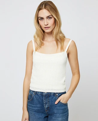 French Connection Women's Pointelle-Knit Tank