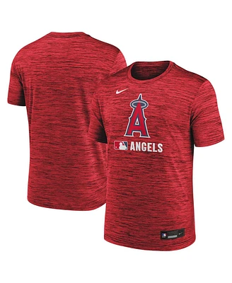 Nike Men's Red Los Angeles Angels Authentic Collection Velocity Performance Practice T-Shirt