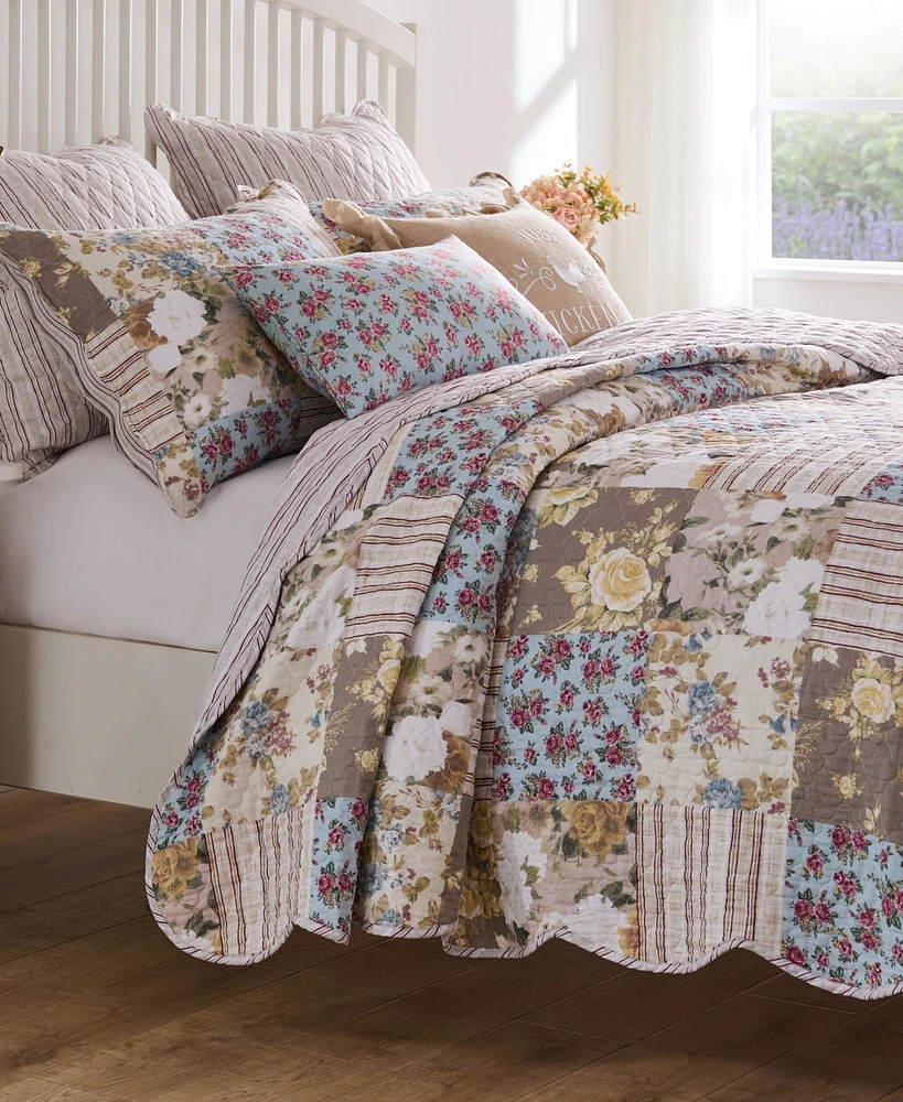 Greenland Home Fashions French Country Traditional 3-Pc. Quilt Set