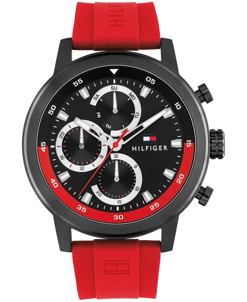 Tommy Hilfiger Men's Multifunction Silicone Strap Watch