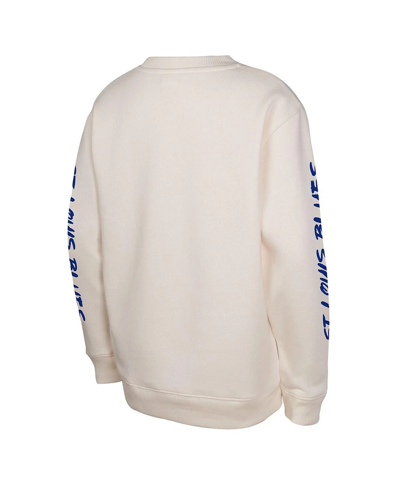 Outerstuff Big Boys and Girls Cream St. Louis Blues Star Power Pullover Sweatshirt
