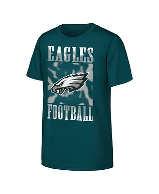 Outerstuff Big Boys and Girls Midnight Green Philadelphia Eagles Garage Hero T-Shirt