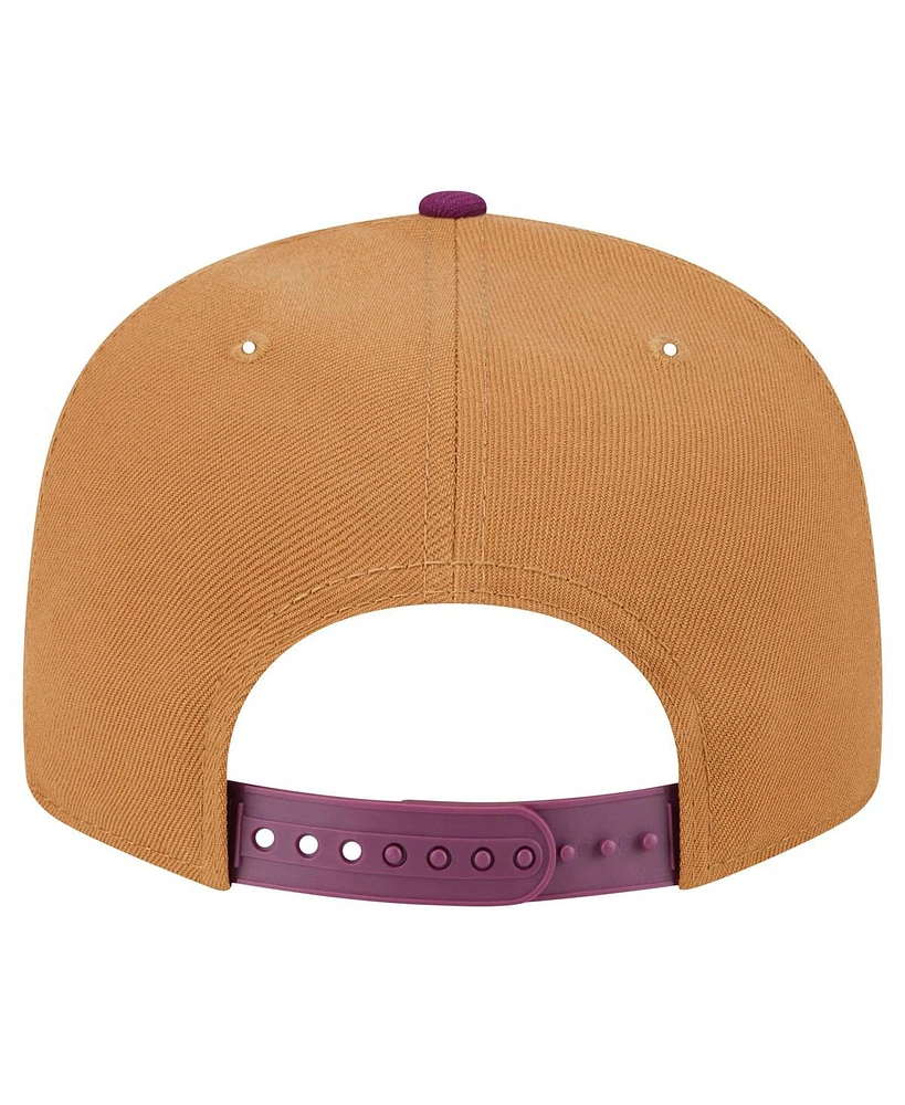 New Era Men's Brown/Purple Houston Astros Color Pack Two-Tone 9FIFTY Snapback Hat
