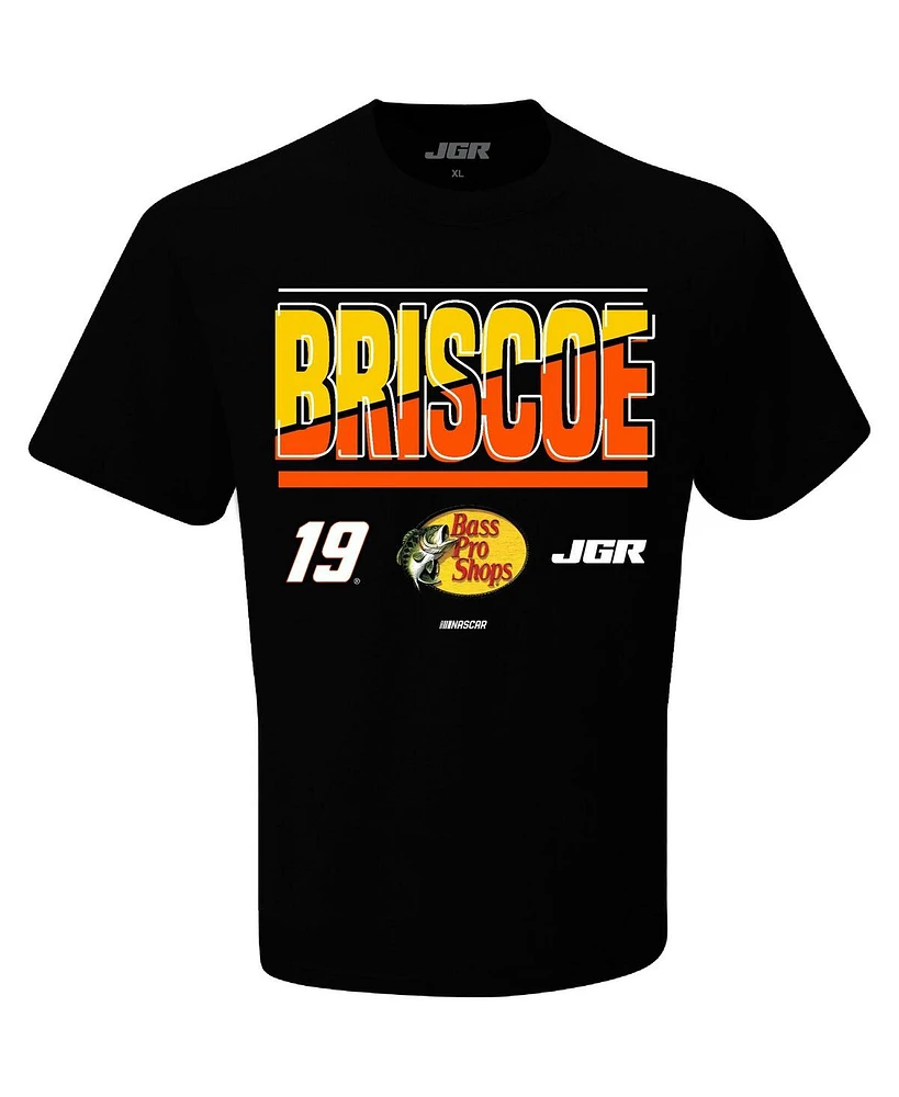 Joe Gibbs Racing Team Collection Men's Black Chase Briscoe Bass Pro Shops Name Number T-Shirt