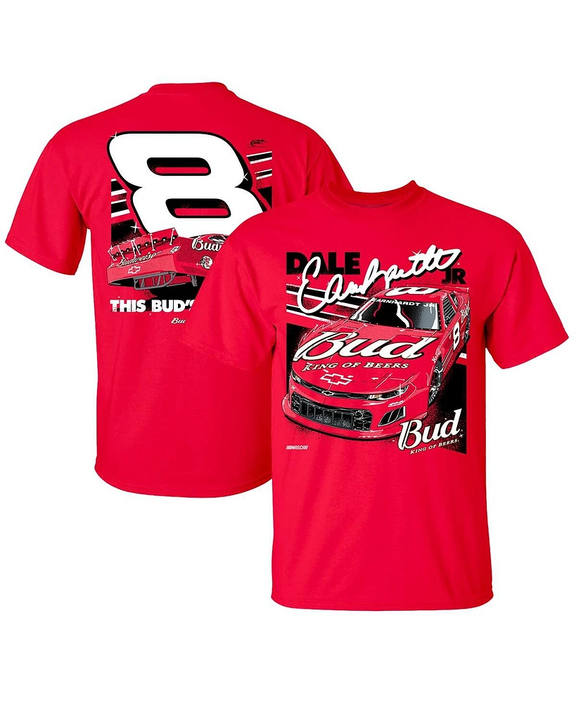 Jr Motorsports Official Team Apparel Men's Dale Earnhardt Jr. Budweiser Car T-Shirt