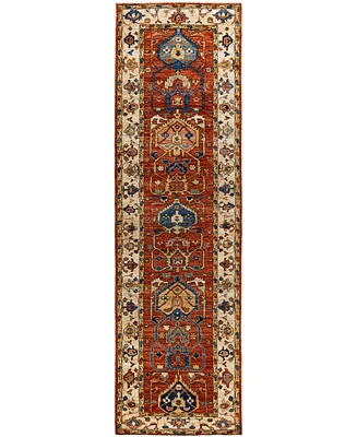 Adorn Hand Woven Rugs Serapi M1945 2'9''x9'8'' Runner Area Rug