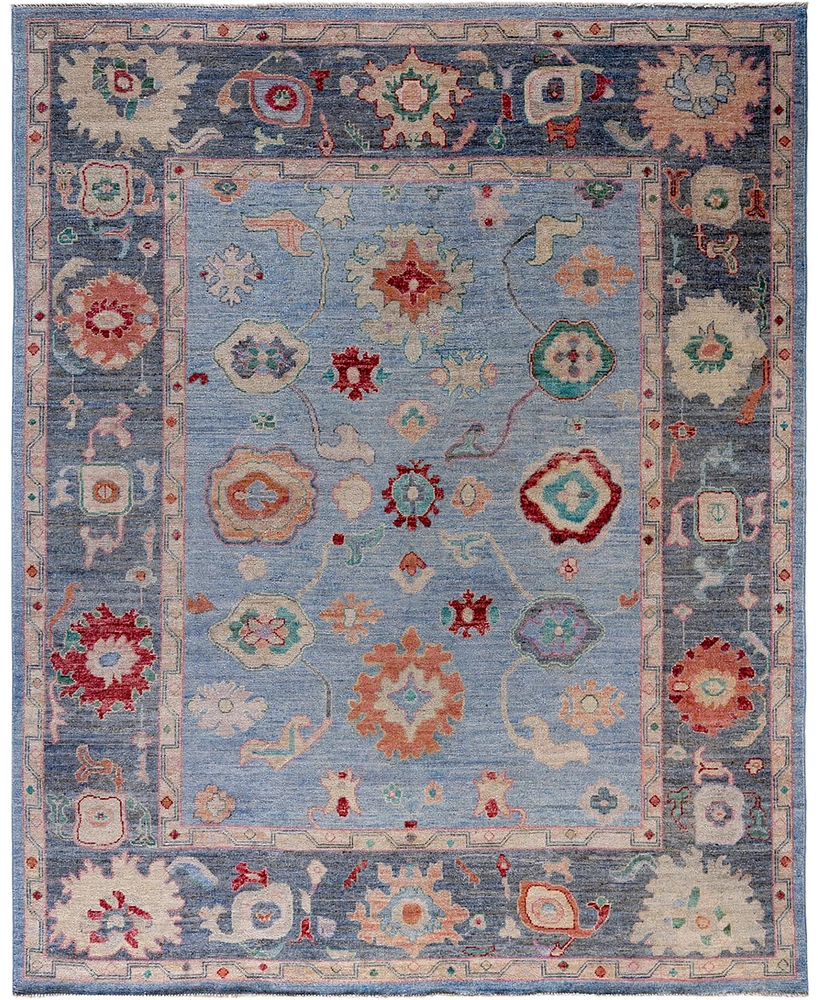 Adorn Hand Woven Rugs Colorful Oushak M1945 8'x9'9'' Area Rug