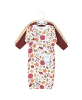 Hudson Baby Girls Thermal Gown 3pk