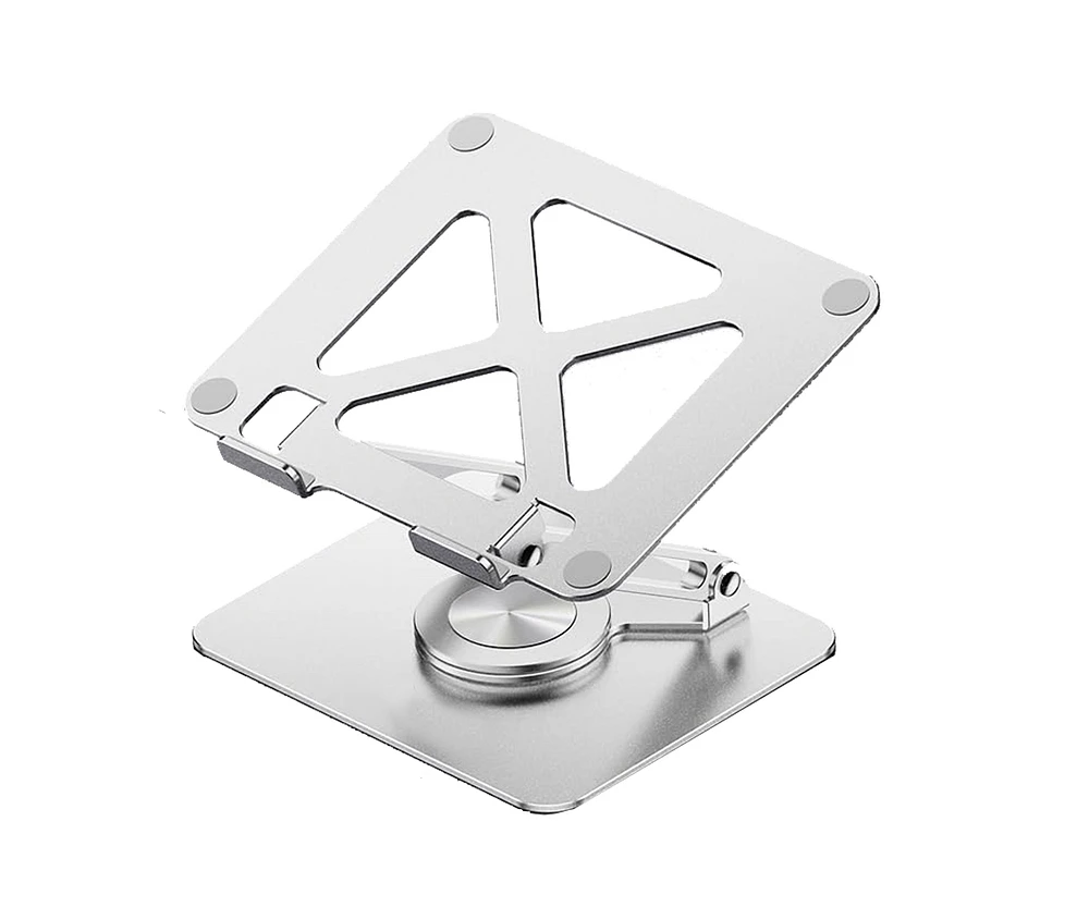 Laptop Stand for Desk with 360 Rotating Base, Computer Stand for Laptop Ergonimic Adjustable Laptop Riser for Desk Compatible with All Laptop 10 to 16