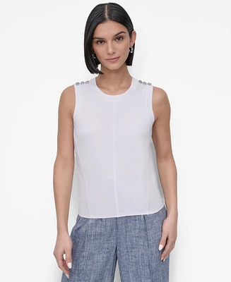 Dkny Women's Crewneck Sleeveless Top