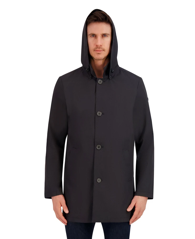 Vince Camuto Men's Rain Tek Transitional Coat With Removable Hood