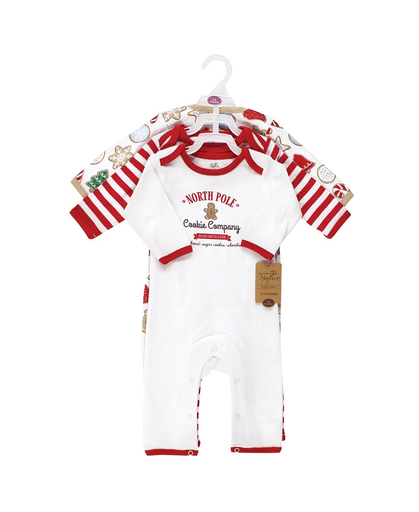 Touched by Nature Baby Boys Unisex Organic Double Coverall Set