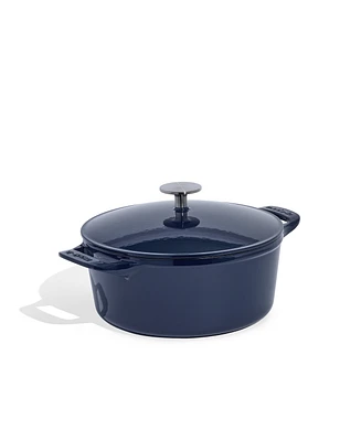 Made Enameled Cast Iron 5.5-Quarts Round Dutch Oven with Lid