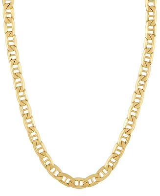 Lightweight Polished Mariner Link 22" Chain Necklace (5.5MM) in 14k Gold