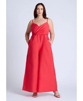 Eloquii Women's Wide Leg Jumpsuit