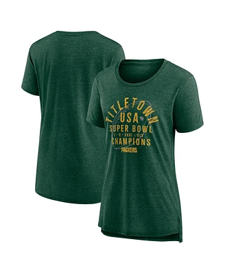 Nike Women's Green Bay Packers Vintage Graphic Tri-Blend Scoop Neck T-Shirt