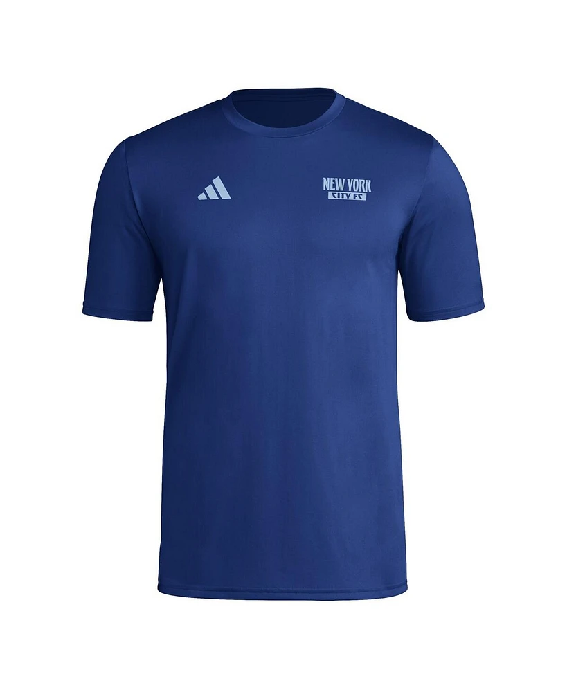 Adidas Men's Navy New York City Fc Local Wrap T-Shirt