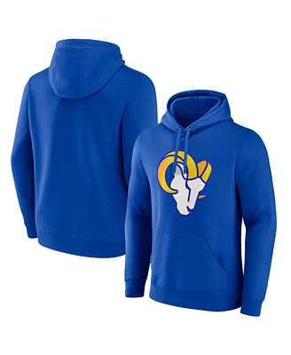 Fanatics Men's Royal Los Angeles Rams Primary Logo Fleece Pullover Hoodie
