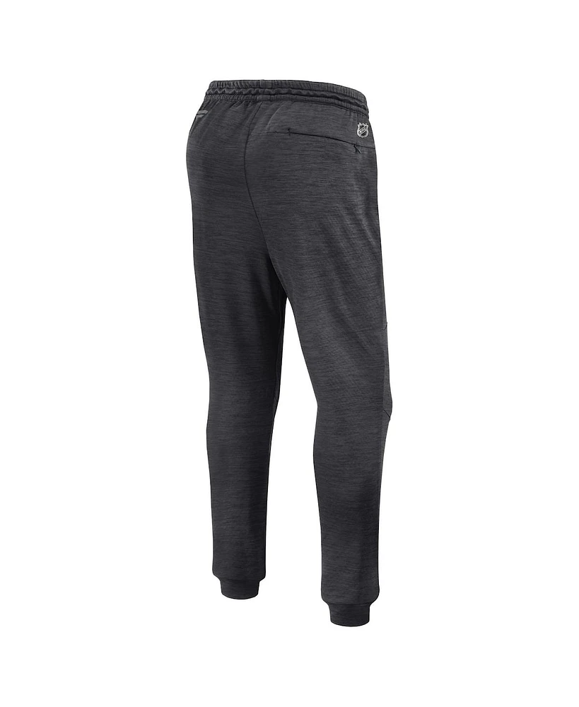 Fanatics Men's Heather Charcoal Pittsburgh Penguins Authentic Pro Fleece Sweatpants