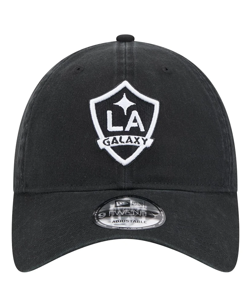 New Era Men's Black La Galaxy 2025 Kickoff 9TWENTY Adjustable Hat