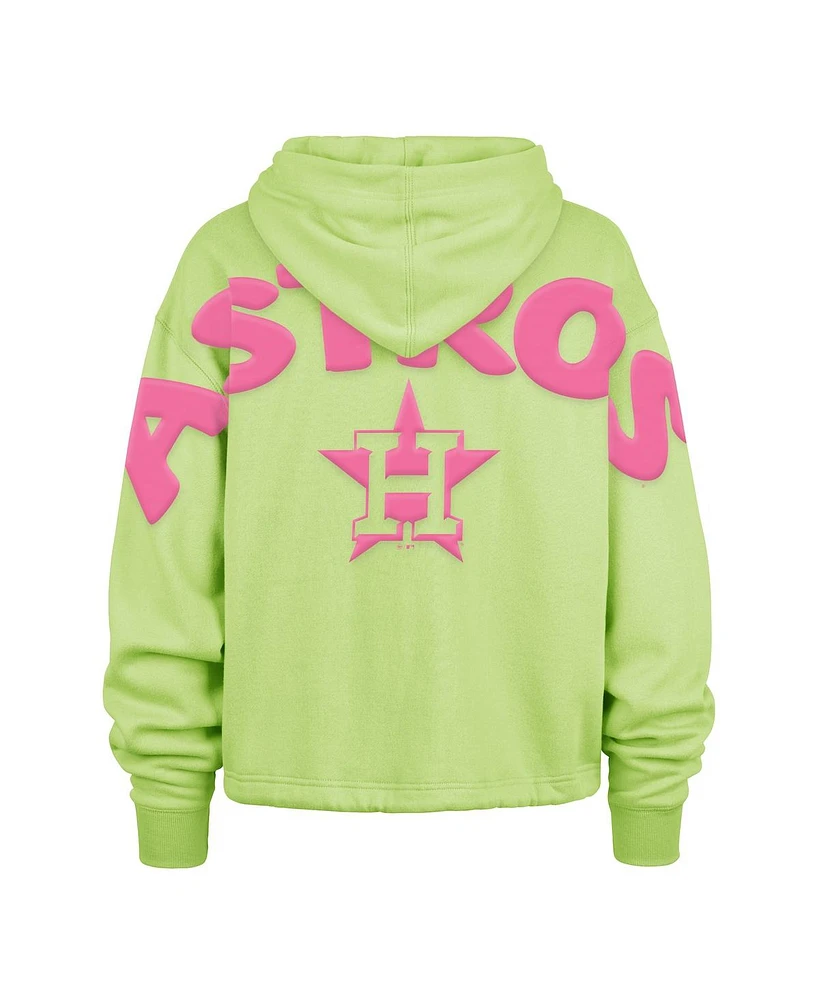 '47 Brand Women's Green Houston Astros Bright Side Venice Pullover Hoodie