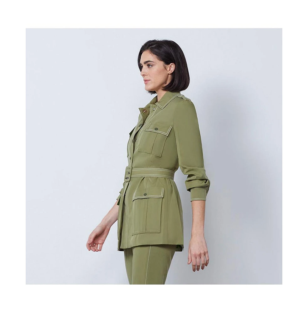 Etcetera Women's Green Safari Jacket Chatterley