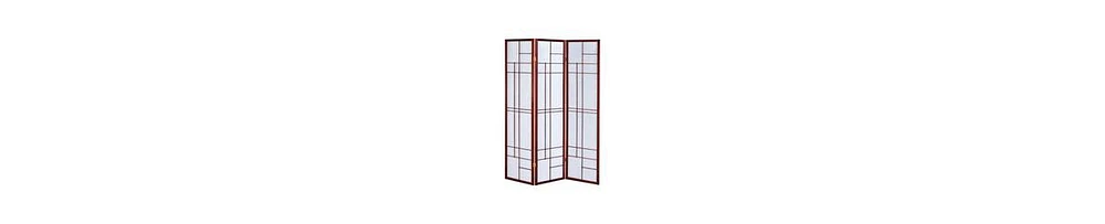 3-Panel Wooden Folding Screen – Traditional Room Partition & Privacy Divider