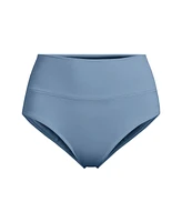 Lands' End Plus Pinchless High Waisted Bikini Bottoms