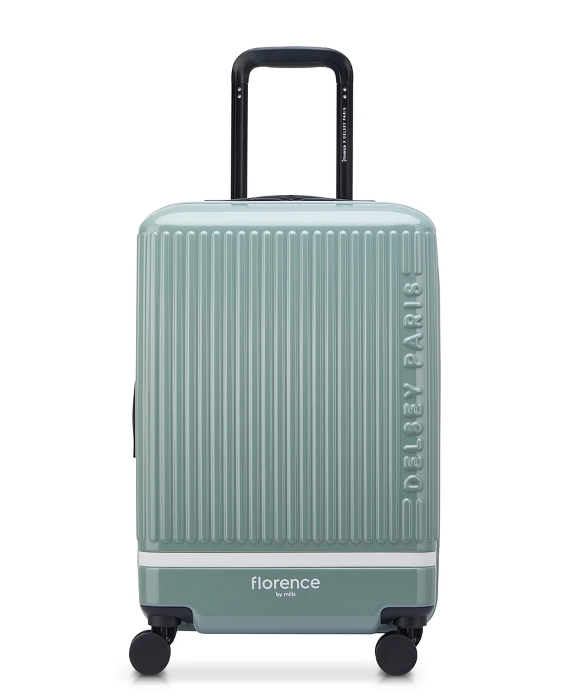 florence by mills x Delsey Paris 20" Spin Me Away Expandable Carry-On Spinner Upright