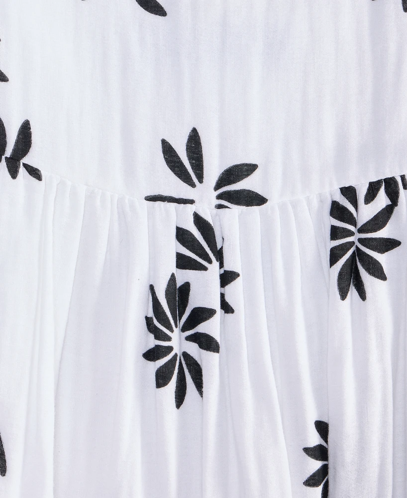 On 34th Women's Cotton Gauze Tiered Midi Skirt, Exclusively at Macy's