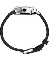 Timex Men's Mechanical Automatic Black Leather Strap Watch, 40mm