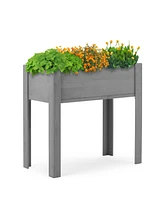 31x31x16" Raised Garden Bed, Elevated Wooden Planter Box