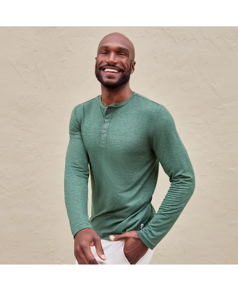 Free Country Men's Henley Long Sleeve Shirt