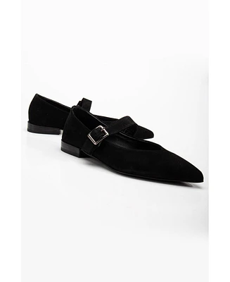 Willow Leather Mary Jane Flats