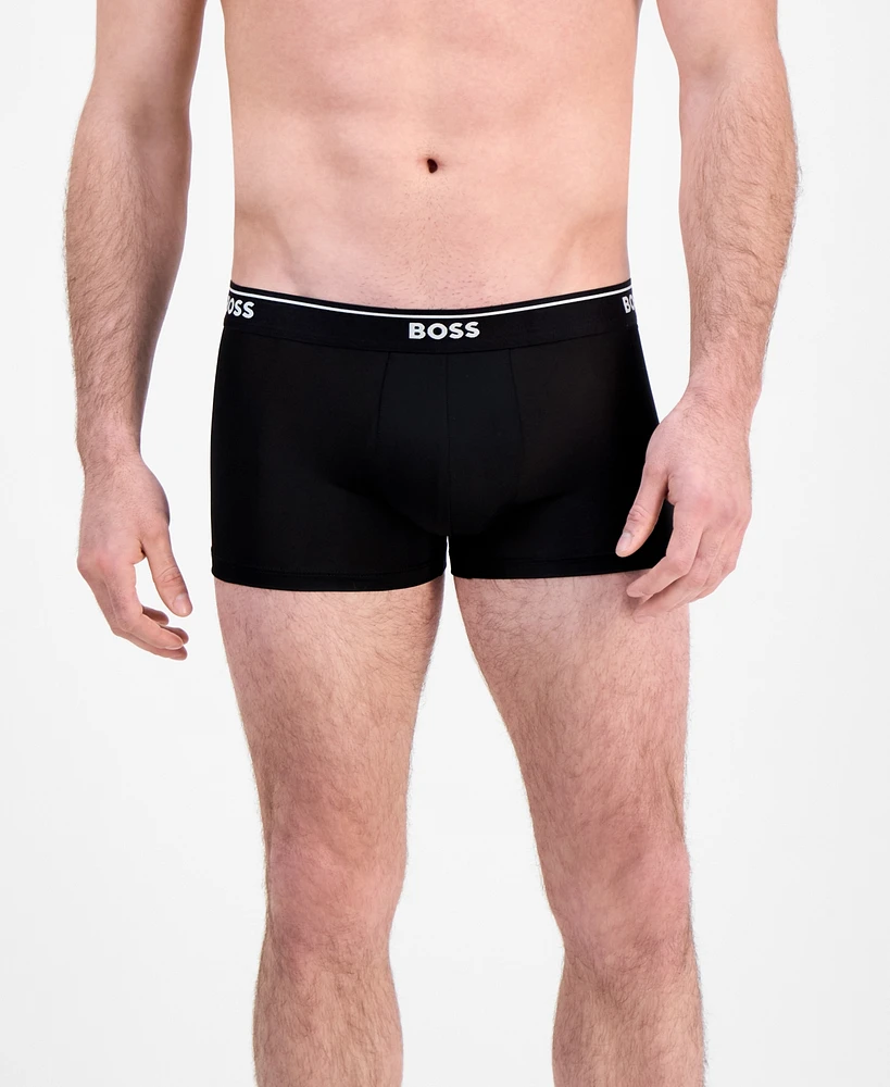 Boss by Hugo Men's 3-Pk. Logo Waistband Trunks
