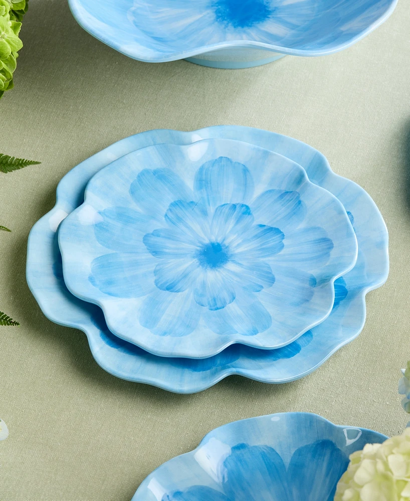 Certified International Wildflower 3-d Floral 4-Pc. Salad Plates, Service For 4