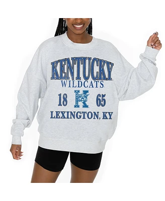 Gameday Couture Women's Ash Kentucky Wildcats Premium Fleece Pullover Sweatshirt