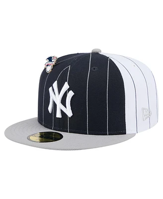 New Era Men's Navy New York Yankees Pinstripe 59FIFTY Fitted Hat