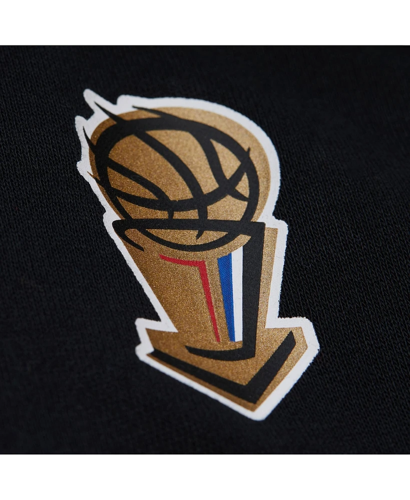 Mitchell & Ness Men's Black Chicago Bulls Hardwood Classics Team Origins Fleece Pullover Hoodie