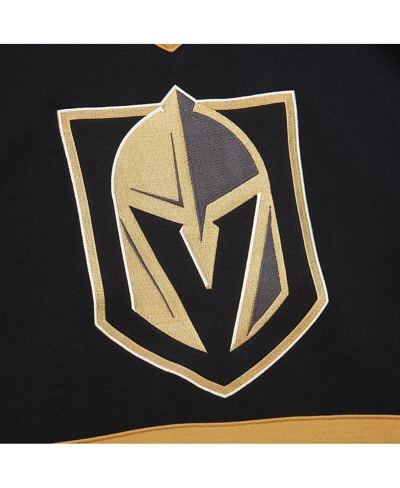 Mitchell & Ness Women's Black Vegas Golden Knights Heritage Lace-Up Pullover Sweatshirt