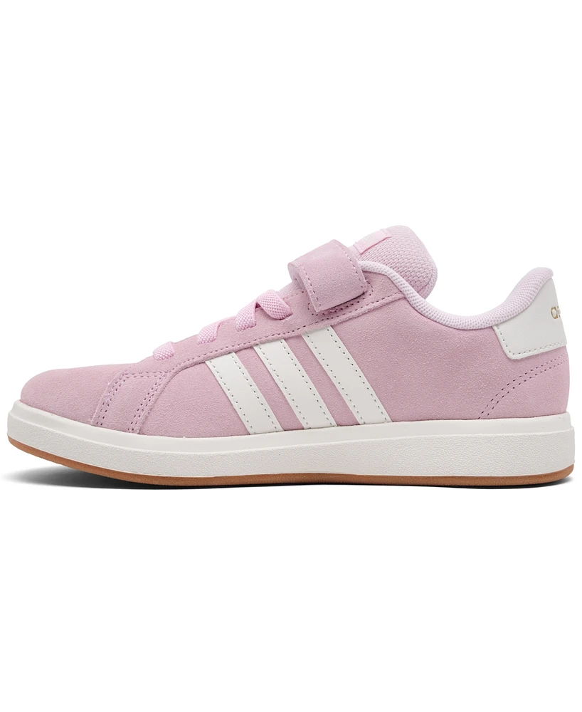 Adidas Toddler Girls Grand Court 00s Stay-Put Closure Fastening Strap Casual Sneakers from Finish Line