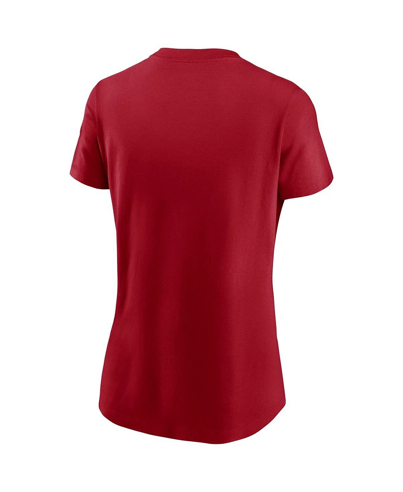 Nike Women's Red Texas Rangers Wordmark T-Shirt