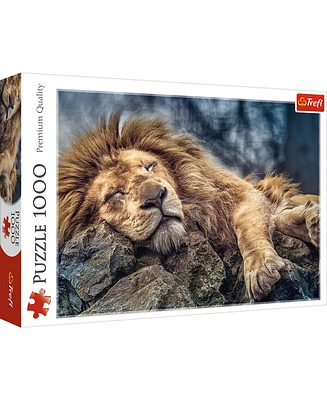 Trefl Red 1000 Piece Puzzle - Sleeping lion