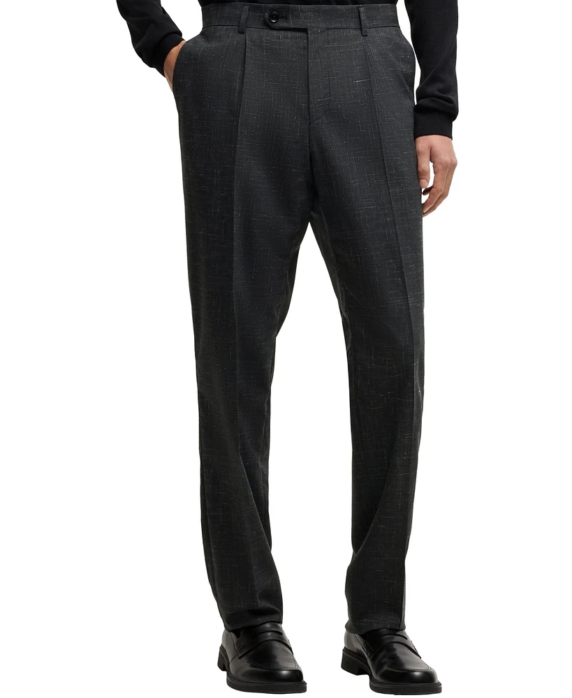 Boss by Hugo Boss Men's Patterned Slim-Fit Suit
