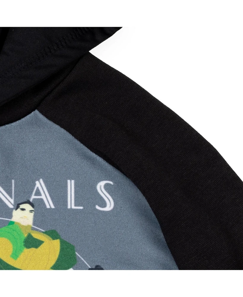 Eternals Boys Fleece Pullover Hoodie with Cape 3D nose